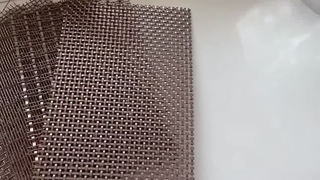 Antik Bakır Metal Mesh Panelin Gerçek Görüntüsü