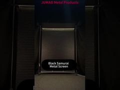Siyah Samuray Spiral Metal Mesh Dekoratif Bölme Ekranı Üretim ve Montaj Ekranı