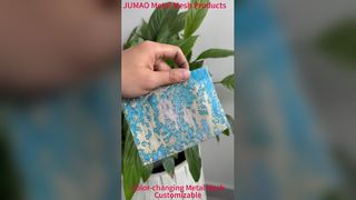 Renk Değiştiren Metal Mesh Mesh Lamine Cam Dekoratif İç Mekan Metal Mesh