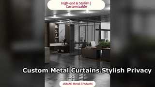 Siyah Samuray Gizlilik Bölmesi Alüminyum Paslanmaz Çelik Mimar Genişletilmiş Metal Mesh Cephe