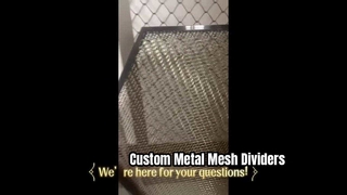 Uzay Bölücüler için Metal Meshin Detaylı Yakın Çekim Videosu