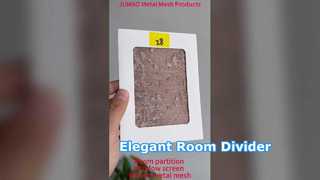 Dokuma Metal Hasır Hasır Oda Bölücü Dekoratif Pencere Ekranı Kapalı