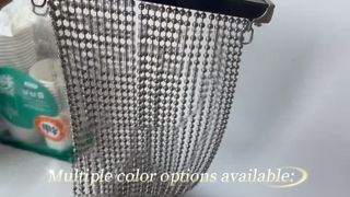 Metal Boncuklu Top Perde gerçek çekim videosu