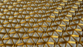 Metal kıvrımlı tel örgünün fiziksel gösterimi.