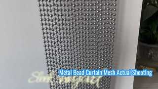 Metal boncuklu perdenin gerçek çekim videosu