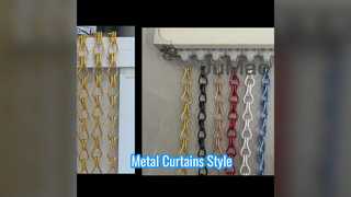 Metal Zincir Perdeler Modern Tarz ve Gizlilik