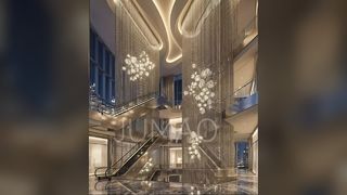 Modern İç Mekanlar İçin Premium Metal Boncuklu Top Perdeler