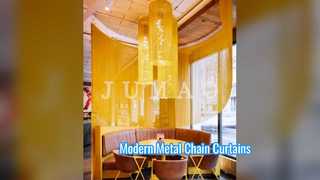 Modern Mimariye Özel Metal Zincir Bağlantı Perdeleri