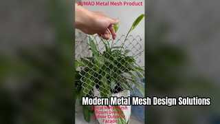 Spiral Metal Mesh Mimari Mesh Dekoratif Cephe Ekranı