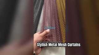 Metal Mesh Perdeler Şık Uzay Bölücü