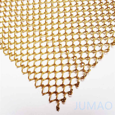 Alüminyum Alaşım Metal Mesh Perdeler Perdeler 8mm Delik Özel