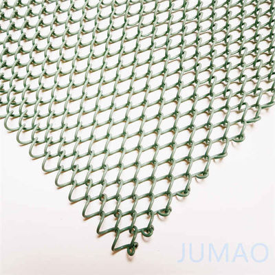 Yeşil Glavanized Paslanmaz Çelik Metal Mesh Perdeler Bobin Çamaşırları