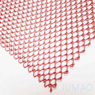 İç Dekoratif Mimarlık Metal Mesh Perde Ekran OEM