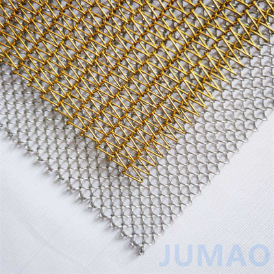 Sprial Teknolojisi Ev Dekorasyonu Renk Seçenekleri için Metal Mesh Perdeler