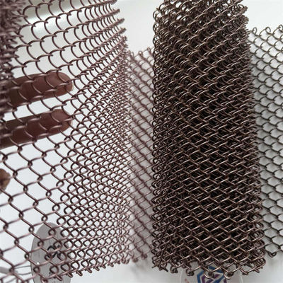 Paslanmaz Çelik Metal Mesh Tavan Çeşitli Boyutlar 0.8mm 3mm için Kalıcı Şık Tavanlar