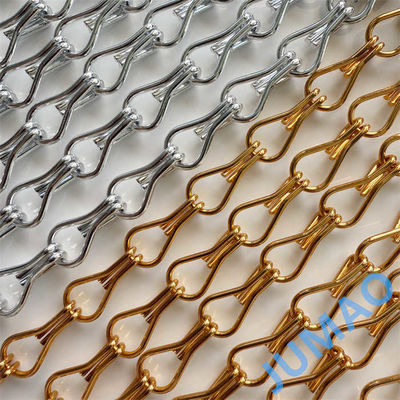 Güneş Koruma Cepheleri Dramatik Etki Yaratma Metal Zincir Oda Bölücü