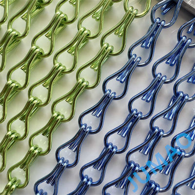 Muhteşem bir ortam yaratın Alüminyum alaşım zincir perdeler Alternatif askı yolu