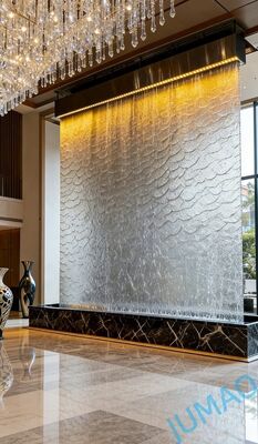 Stainless Steel Water Mesh Curtain Decorative Metal Waterfall Screen For Indoor Outdoor