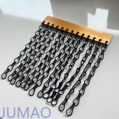 İç Mekan Bölme veya Duvar Kaplaması İçin Renkli Blok Zincir Bağlantılı Metal Panel