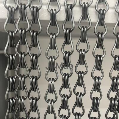 Alüminyum Zincir Perdeleri Metal Zincir Bağlantı Perdeleri Sıcaklığa Direnci Eksi 40 Sarsı'dan 200 Sarsı'ya Uzaya Uygun Olarak Tasarlanmıştır