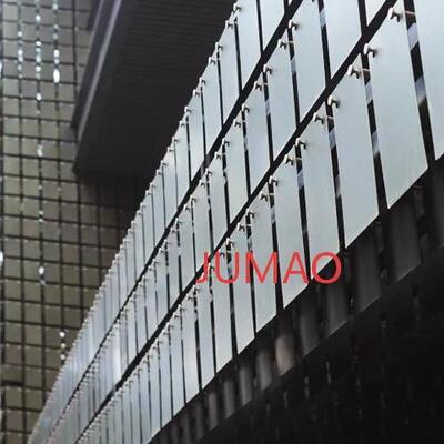 Kinetik Rüzgar Perdesi Mimari Mesh Rüzgar Hareketli Duvar Cephe Metal Mesh