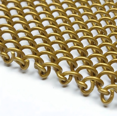 1mm Aperture Alüminyum Metal Mesh Perde Dekoratif Metal Ekran Uzay Bölme Duvar Bölücü